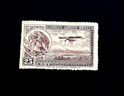 Sello de MÉXICO - 1930 Avión y Eagle Sn C24 Correo Aéreo Como Nuevo OG LH r29🔥 Foto 1 de 2