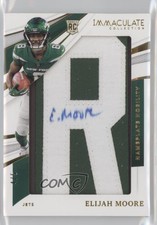 2021 Panini Immaculate Nameplate Nobility /5 Elijah Moore #RNN-EM Rookie RC