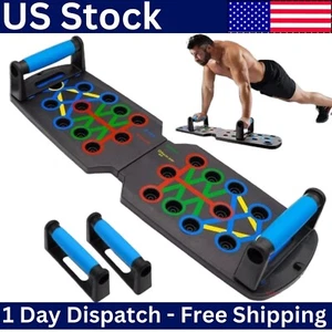 28 in 1 Push Up Rack Board System Fitness Workout Train Home Gym Exercise Stands - Picture 1 of 8