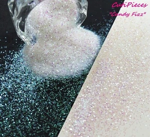 CandyFizz"" blanco iridiscente brillo hexagonal olla de mezcla fina/bolsa de 10 g - Imagen 1 de 4