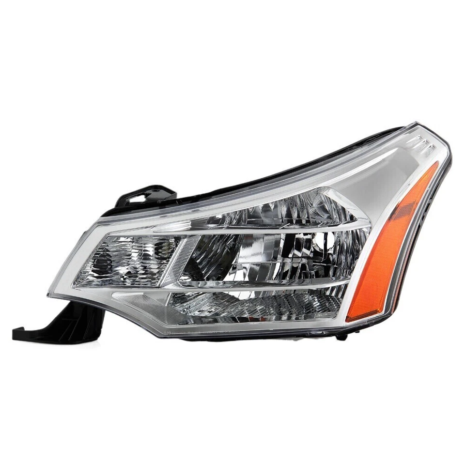 Halogen Headlight 2008-2011 Ford Focus S/SE/SES/SEL w/ Bulbs Chrome Driver Side - Image 1 of 1