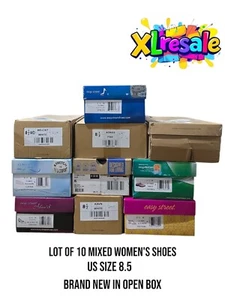 LOTE DE 10 Zapatos Mixtos para Mujer Lote Al Por Mayor Tacones Botas Planas Talla 8.5 - Ver foto - Imagen 1 de 11