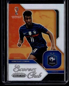 2022 Panini Prizm World Cup Scorers Club Silver Prizm Kingsley Coman - Picture 1 of 2