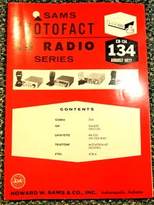 Sams Photofact CB Radio Series No. 134 ~ August 1977 ~ CB-134 - Picture 1 of 4