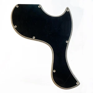 5 Ply Black/Cream WIDE BEVEL Pickguard for Gibson 63 SG Junior Lightning Bar VOS - Picture 1 of 8