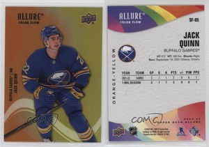 2022-23 Upper Deck Allure Color Flow Orange Yellow Jack Quinn #SF-95 Rookie RC