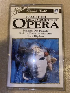 GREAT MOMENTS of OPERA Volume Three Cassette Tape 1993 - Picture 1 of 3