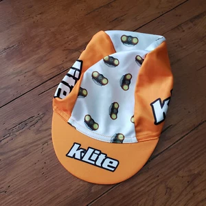 K-Lite OSFM Cycling Hat Orange White Cap OSFA - Picture 1 of 5