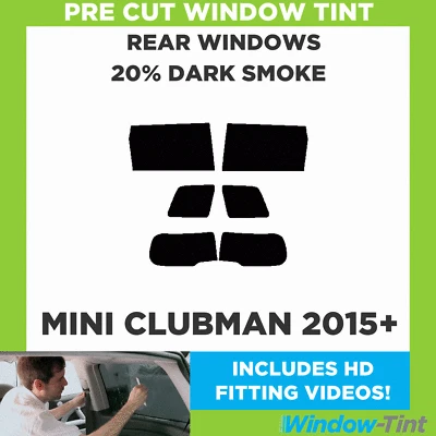 Kit de tinte de ventana precortada 20 % oscura para Mini Clubman 2015+ película de tinte trasero para coche - Imagen 1 de 4