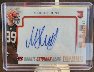 2013 Panini Prominence - Gridiron Gems Signatures #163 Margus Hunt (AU, RC) - Image 1 of 2
