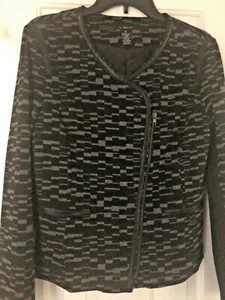 Light Brand Womens Size Medium Black And Gray Long Sleeve - Picture 1 of 12