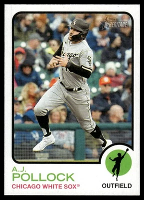 2022 Topps Heritage A.J. Pollock Chicago White Sox #611 - Image 1 of 2