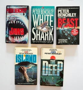 Peter Benchley Paperback 5 book Lot Jaws, White Shark, Beast, Island, The Deep - Bild 1 von 16