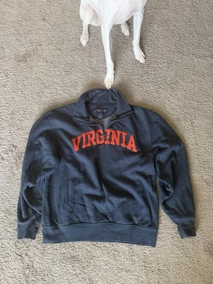 Virginia Tech Hokies Vintage Quarter Zip Jansport Size Medium - Image 1 of 3