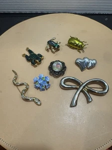 Lote de 8 broches vintage hasta ahora estilos mixtos - Imagen 1 de 10