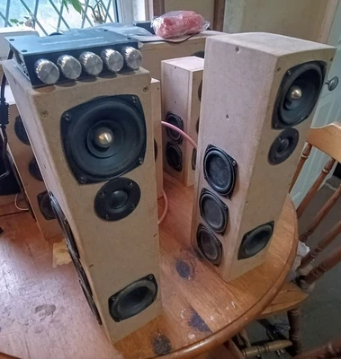 Active Desktop Bipole Tower Speakers 2*50+100W 2.1 Channel Bluetooth 3.5mm aux - Image 1 of 2