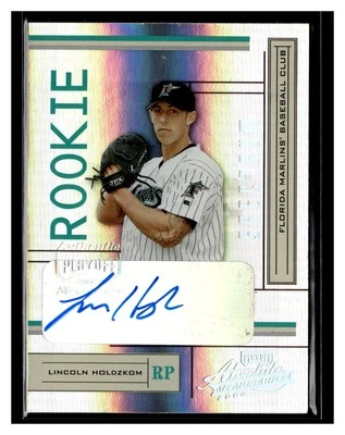 2004 Playoff Absolute Memorabilia #212 Lincoln Holdzkom Signature #/250 - Image 1 of 2