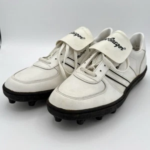 MacGregor Mens Size 12 White Leather Lace Up Flap Low Top Golf Sneakers Shoes - Picture 1 of 10