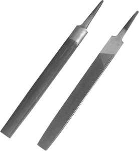 2 Pezzi Lima Taglio Medio Piatto e Mezzo Rotondo, Denti Doppio Taglio, Lunghezza 6', Made... - Foto 1 di 1