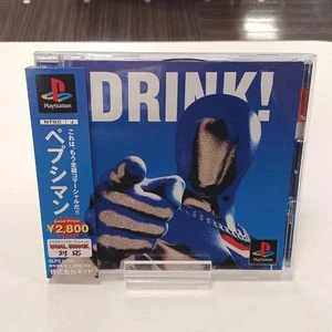 PS 1 PEPSI MAN Pepsiman Sony PlayStation Game Soft with OBI Retro Vintage JPN - Picture 1 of 9
