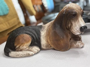 1989 Universal Statuary Basset Hound Dog Statue 14” Figurine Made in USA Vintage - Picture 1 of 11
