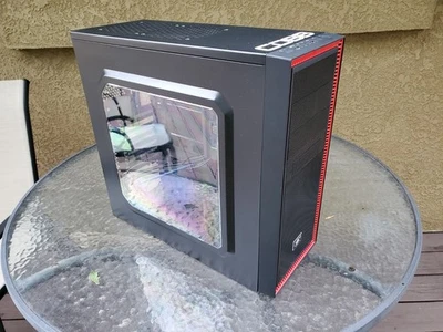 Deepcool Tesseract SW-RD de colección, torre media, estuche ATX, tal cual *Ver notas* Foto 1 de 4