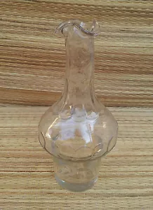 Ancienne petite bouteille huile verre soufflé vintage art pop , french antique - Picture 1 of 1