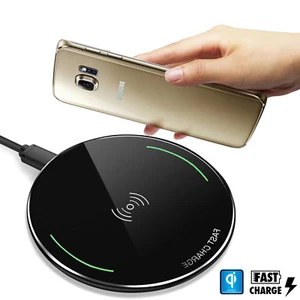 (15W Fast) Qi Wireless Charger Pad For Samsung Galaxy S9/9+/S8/S8+/S7/Note 8/5 - Picture 1 of 12