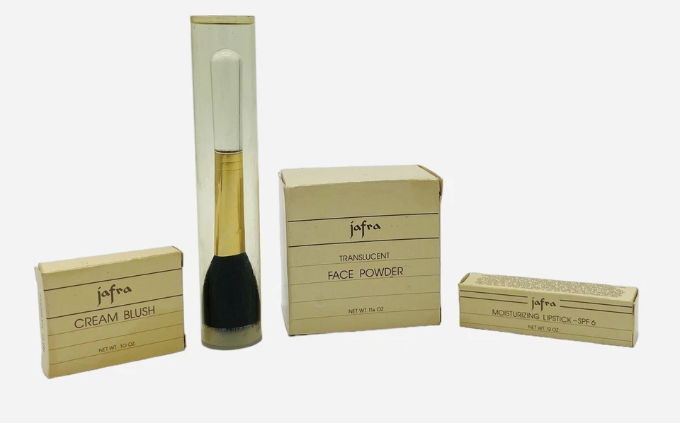 JAFRA Translucent Loose Powder + Lipstick + Cream Brush + Powder Brush Set Of 4 - Image 1 of 4