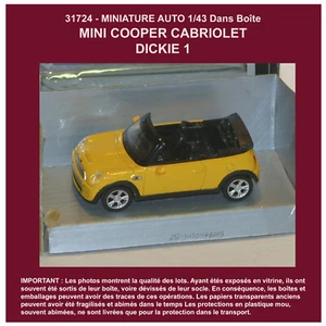 1942 MINIATURE MINI COOPER CABRIOLET DICKIE dans BOITE - Foto 1 di 1