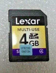 Lexar 4GB Multi-Use Secure Digital SDHC Memory Card - Picture 1 of 1