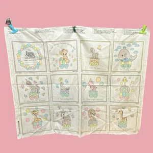 Vtg My First Precious Moments Counting Soft Baby Book Fabric Craft Book Panel - Picture 1 of 4
