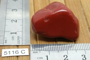 ROTER JASPIS Rollstein Mineralien Lithotherapie Deko Reiki Sammlung Quarz - Bild 1 von 2