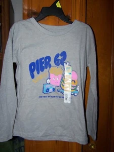 Thereabouts Long Sleeve Shirt for Girl ~ Light Gray ~ XS 6/6X - Picture 1 of 4