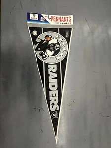 Vintage Raiders Felt Pennant Western A Division Football Player, Rare Unique NFL - Picture 1 of 5