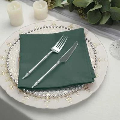 17" Polyester NAPKINS Wedding Party Kitchen Catering Table Top Decorations - Image 1 of 3