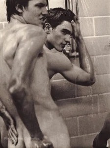 1990s Vintage BRUCE WEBER Handsome Male Nude Peter Club Shower Photo Gravure Art - Picture 1 of 1