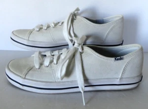 Keds Womens Kickstart Lace Up Sneakers White Canvas Size 7.5 Casual Fashion - Bild 1 von 9