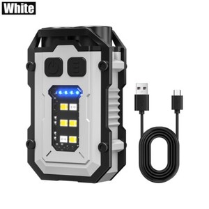 MINI Pocket LED Flashlight Keychain USB Rechargeable Magnetic Torch Work Lights