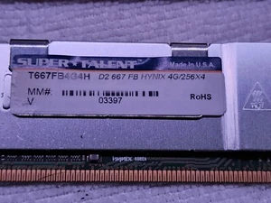 Lot of 8 Super Talent PC2-5300 4GB Server Memory T667FB4G4H - Picture 1 of 5