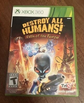 Destroy All Humans Path of the Furon (Microsoft Xbox 360, 2008) CIB Damaged Case - Image 1 of 4