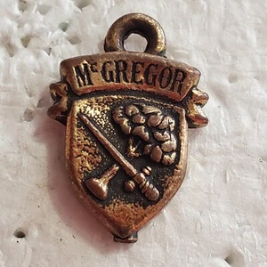 Ancienne maison McGregor armoiries blason familial Oxford Royce NY charme ton or - Photo 1 sur 4