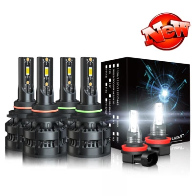 Para For Toyota Corolla 2009 2010 2011 2012 Combo 6x LED faro + luces antiniebla - Image 1 of 4