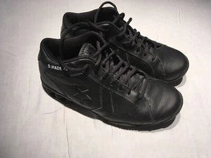 2004 Dwayne Wade Converse ICON PRO LEATHER D Wade #3 Black Miami HEAT Sz 9 - Picture 1 of 11