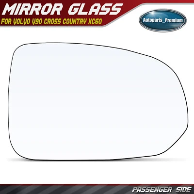 Passenger Mirror Glass with Heated for Volvo XC60 2018-2023 V90 Cross Country - Image 1 of 4