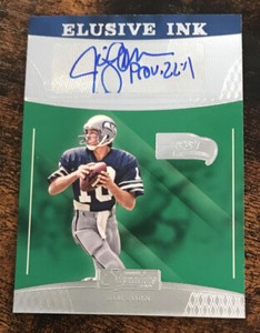 2016 Donruss Signature Series Jim Zorn Auto Elusive Ink