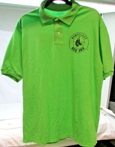 Pawsox, Patucket Red Sox Green Staff 2 Button Polo, Size Large New Cover