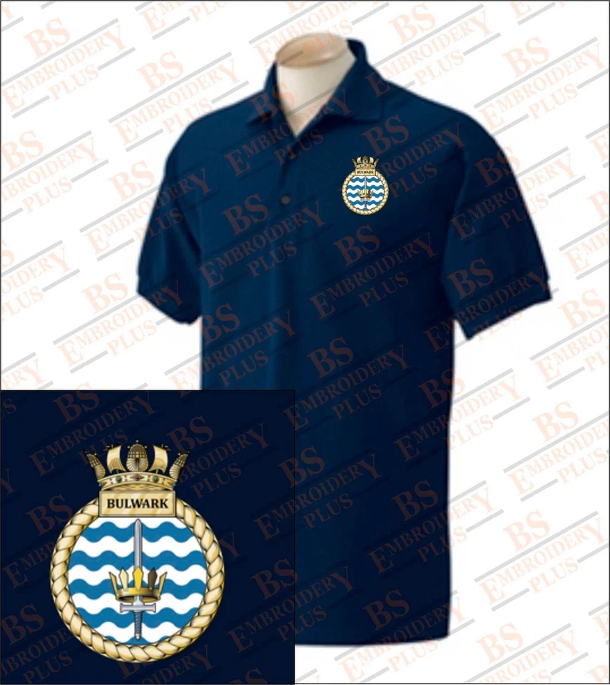 CAMISA POLO BORDADA HMS BALWARK Foto 1 de 1