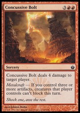 Magic the Gathering MTG Concussive Bolt (60) Mirrodin Besieged   LP