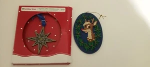 2 Stück Weihnachtsdeko Stern mit RUDOLPH NEU - Bild 1 von 7